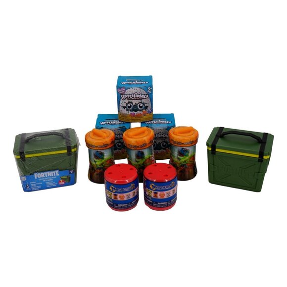 Lot of 10 Toys: 3 MadLab Untamed, 2 Mashems, 3 Hatchimals, 1 Fortnite Loot Battl - Picture 4 of 5